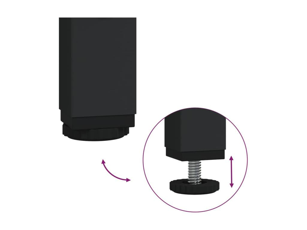 Meubiana TV stand with doors, grey, 60x35x45 cm, engineered wood