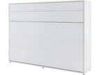 Laviecasa Horizontal Wall Bed 140x200 cm Matte White Folding Bed Wall Bed Consus ZOFF44394