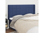 Headboard with wings, Blue, 183x16x118/128 cm, Fabric QFDM05254