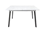Extendable Dining Table 160cm White / Black OONI72197