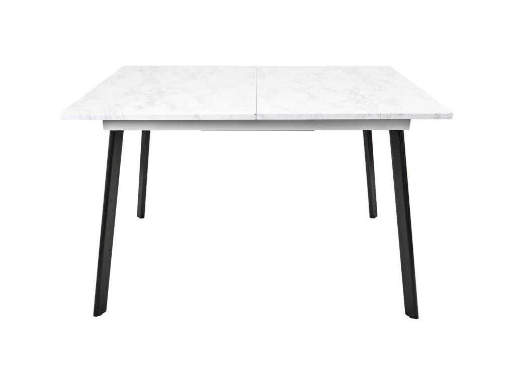 Extendable Dining Table 160cm White / Black OONI72197