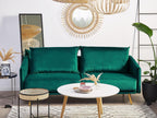 Laviecasa Emerald Green Velvet 3-Seater Sofa ZXVL86235
