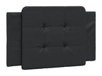 Black faux leather headboard cushion 80cm IHUF58321