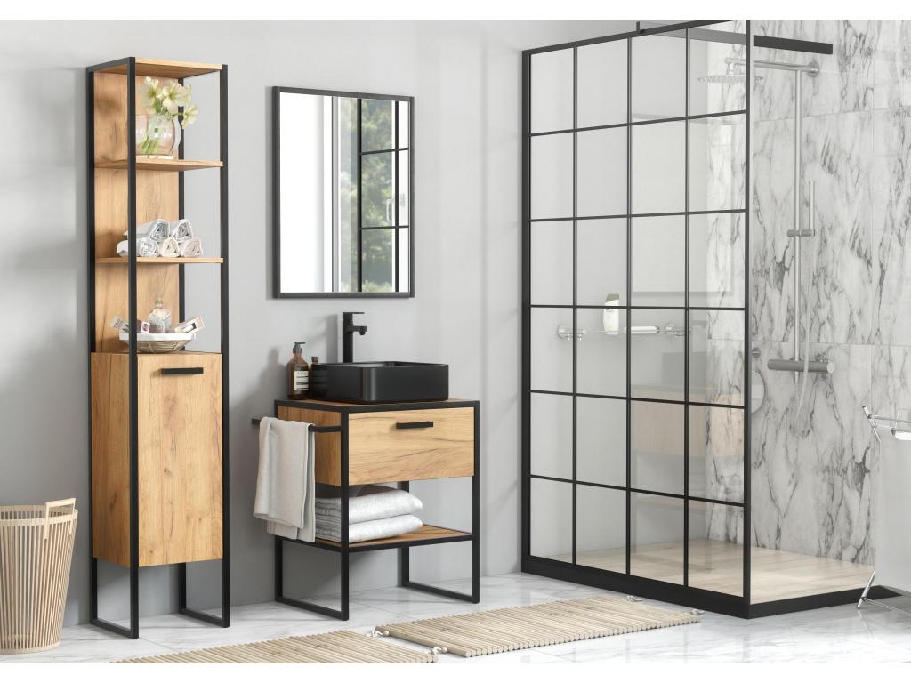 Meubiana CUW70 1D Under-Sink Cabinet 70x50x75 Natural Light