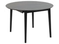 Montreux dining table 115/154cm with additional black shelves. QTOB82258
