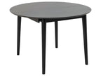 Montreux dining table 115/154cm with additional black shelves. QTOB82258
