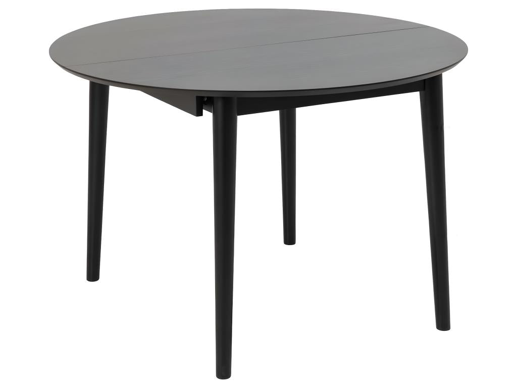 Montreux dining table 115/154cm with additional black shelves. QTOB82258