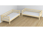N01 Light Pine Wooden Bunk Bed 80x200 FABZ81918