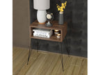 Meubiana bedside table, walnut finish - 45x30x59cm