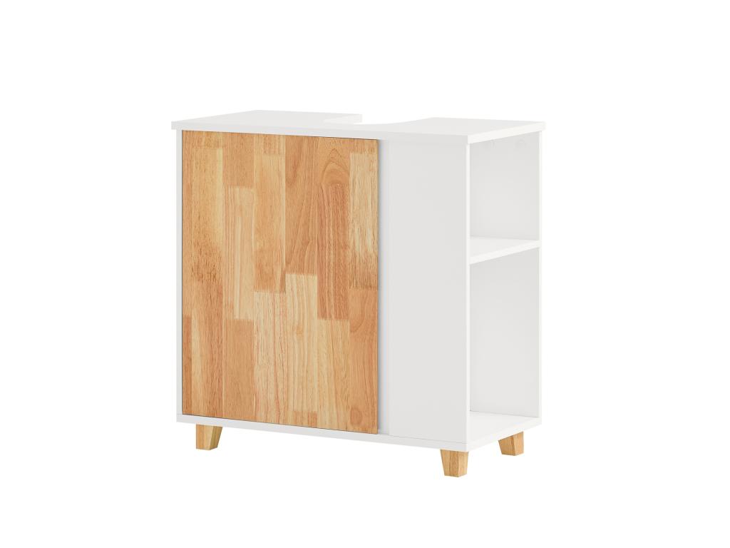 Under-sink cabinet with storage cupboard, door, and 2 side compartments BZr75-w MMKA18609