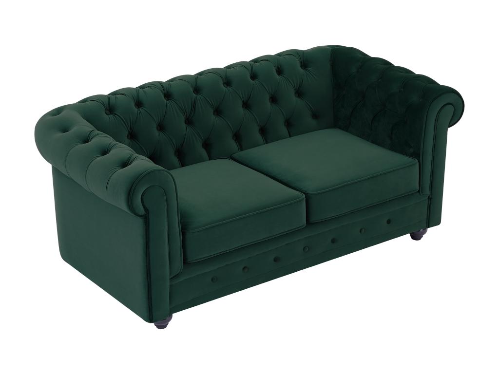 Laviecasa AHDH76806 2-seater green velvet sofa
