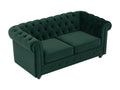 Laviecasa AHDH76806 2-seater green velvet sofa