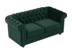 Laviecasa AHDH76806 2-seater green velvet sofa
