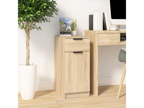Laviecasa Oak Office Cabinet 33.5x50x75 Engineered Wood LROC27394