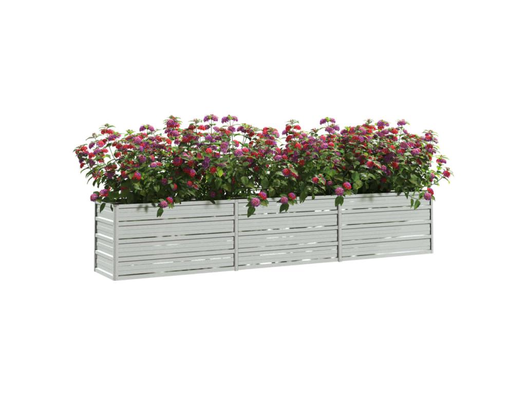Planter 240x40x45 Galvanized Steel Silver YLMM54345