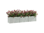 Planter 240x40x45 Galvanized Steel Silver YLMM54345