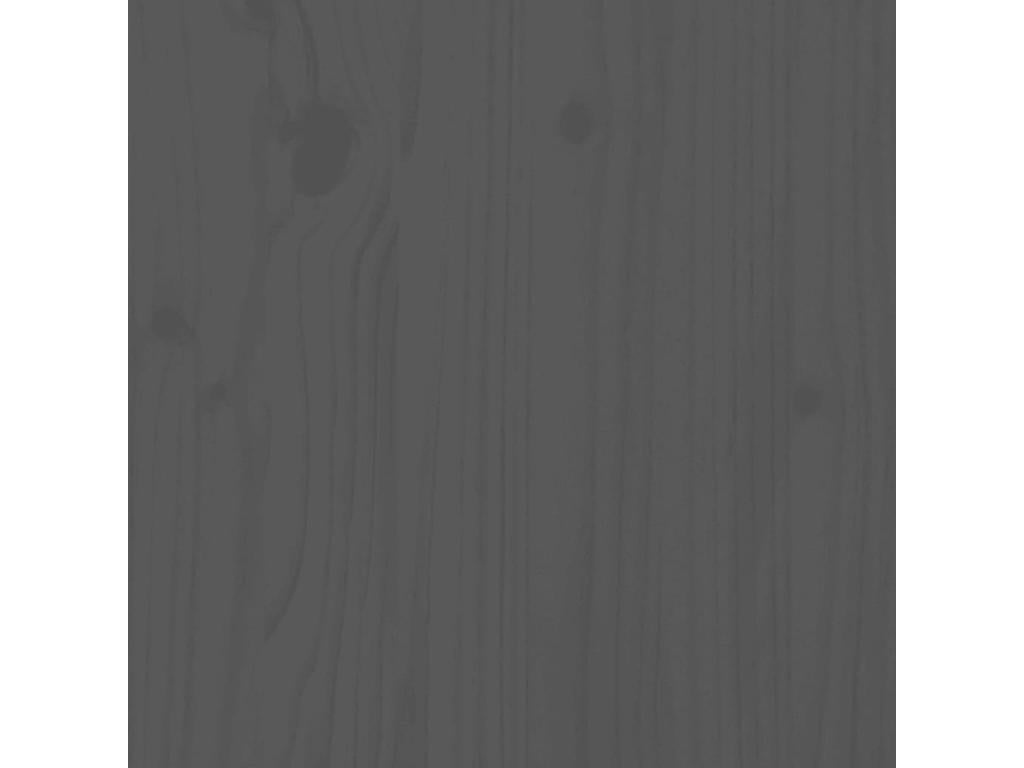 Grey console table 110x40x80 cm Solid pine wood