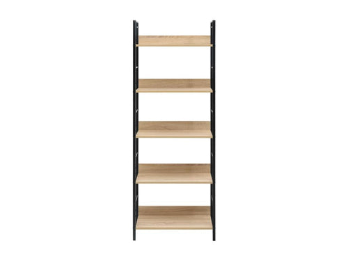 5-Tier Bookcase, Oak, 60x27.6x158.5 cm, Chipboard, NMCQ78284
