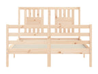 Bed frame with headboard 120x200 solid wood