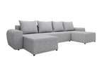 Meubiana 149 Grey Corner Sofa with Sleeping Function and Bed Box (330x140x86cm)
