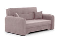 Small, original convertible sofa in pink Meubiana fabric, 155cm