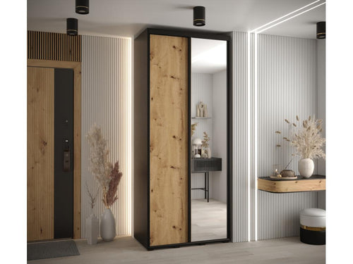 Meubiana 3 Sliding Door Wardrobe 235.2/120/45 2 Doors Black/Meubiana/Black