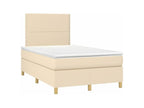 Laviecasa bed base and mattress with LED lighting, Cream, 120x200 cm, Fabric BFNM14437