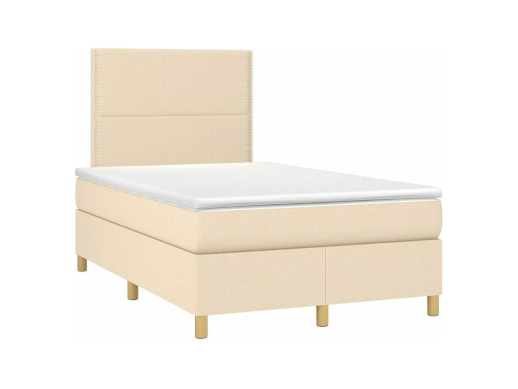 Laviecasa bed base and mattress with LED lighting, Cream, 120x200 cm, Fabric BFNM14437
