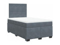 Laviecasa bed base and mattress, Dark Grey 120x200cm Velvet WSCG64075