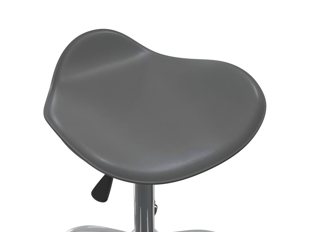 Grey Faux Leather Swivel Dining Chair TNZU23156
