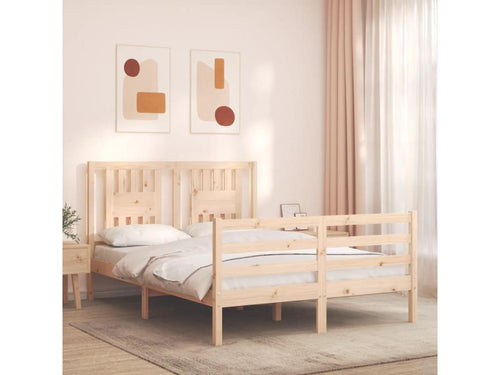 Bed frame with headboard 120x200 solid wood