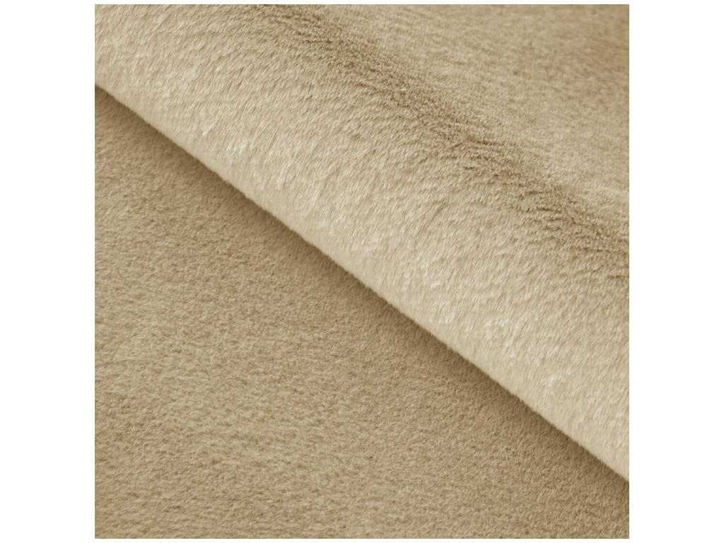 Meubiana Alros Upholstered Bed with Storage - 140x200 cm Bed, Faux Fur Fabric, Adult Bed, Beige, Lapit 29