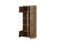 Meubiana 80 LED Display Cabinet 80x37x194 Brown