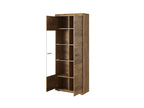 Meubiana 80 LED Display Cabinet 80x37x194 Brown