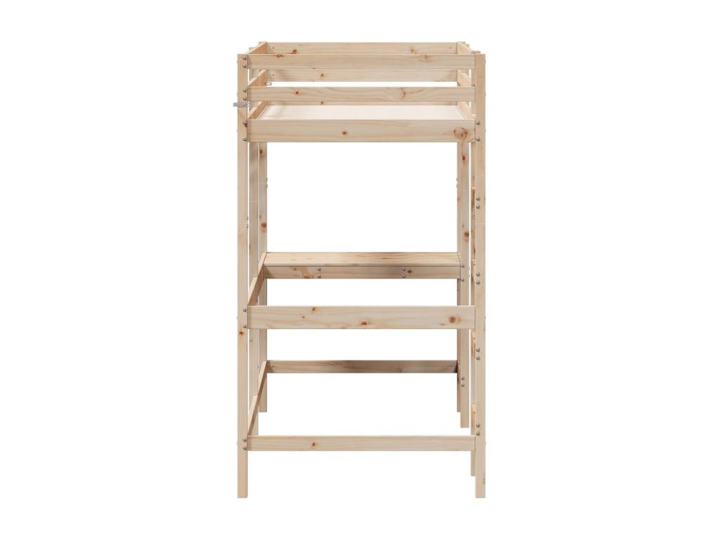 Bunk bed without mattress 90x190 cm solid pine wood AFIL73795