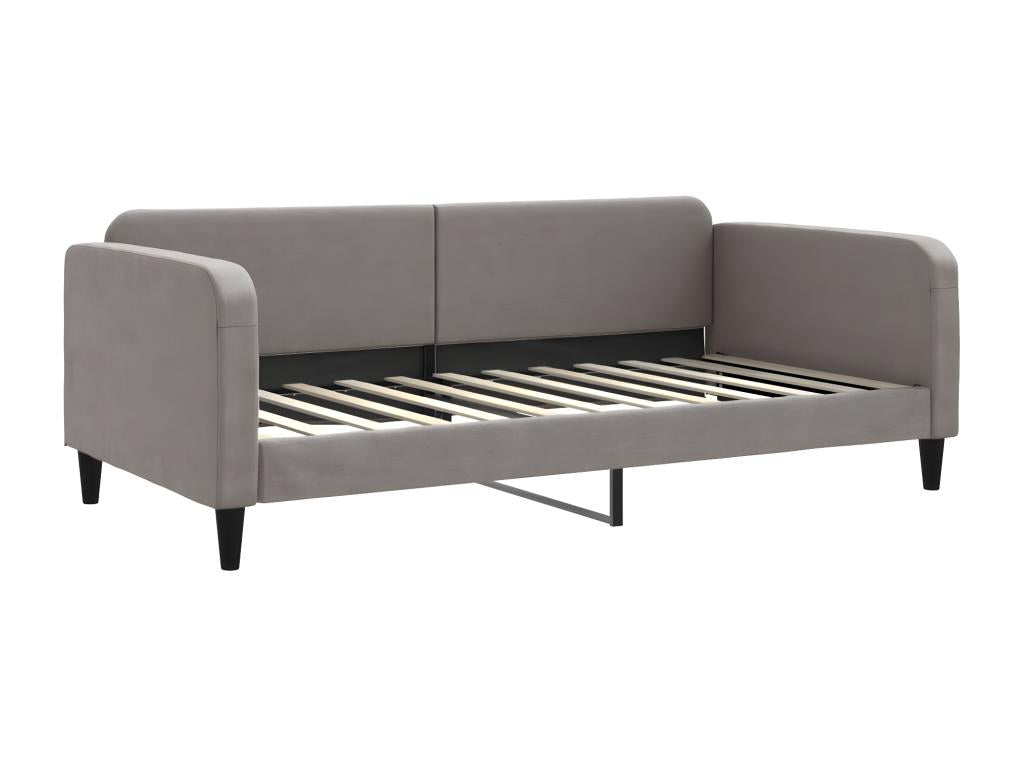 Meubiana 100x200 cm Daybed with Trundle and Drawers, Fabric