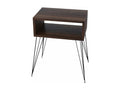 Meubiana bedside table, walnut finish - 45x30x59cm