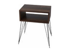 Meubiana bedside table, walnut finish - 45x30x59cm