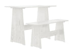 REINE 3-piece dining set, white solid pine wood