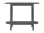 Grey console table 110x40x80 cm Solid pine wood