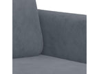 2-piece sofa set with dark grey velvet cushions