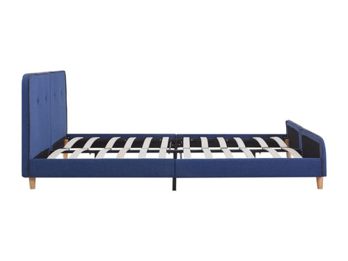 Blue Fabric Bed Frame 180x200 cm NECL22588