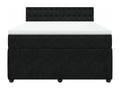 Laviecasa bed base with black 140x190 cm velvet mattress QYOU89400