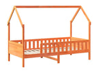 Children's bed frame in the shape of a house, 90x190cm, solid pine wood TDRV78811