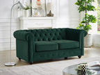 Laviecasa AHDH76806 2-seater green velvet sofa