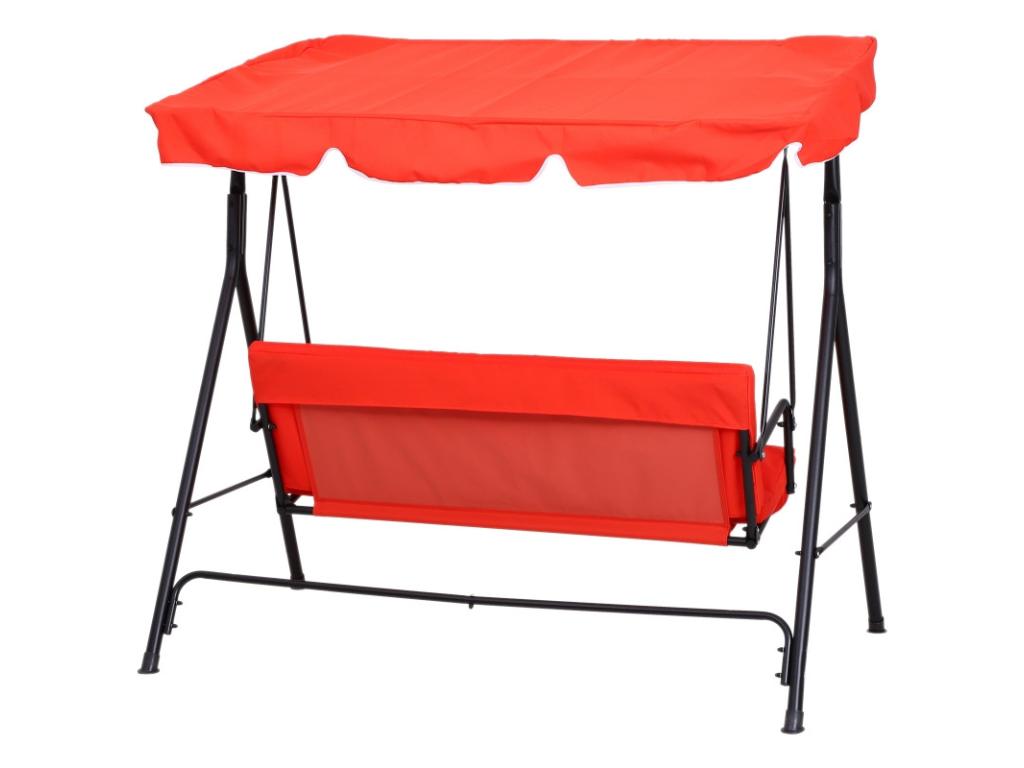 Meubiana 3-Seater Garden Swing, Red