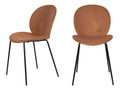 Bonnet - Set of 2 corduroy and metal chairs - Meubiana