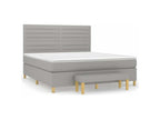 Meubiana bed base with light grey mattress 180x200 fabric