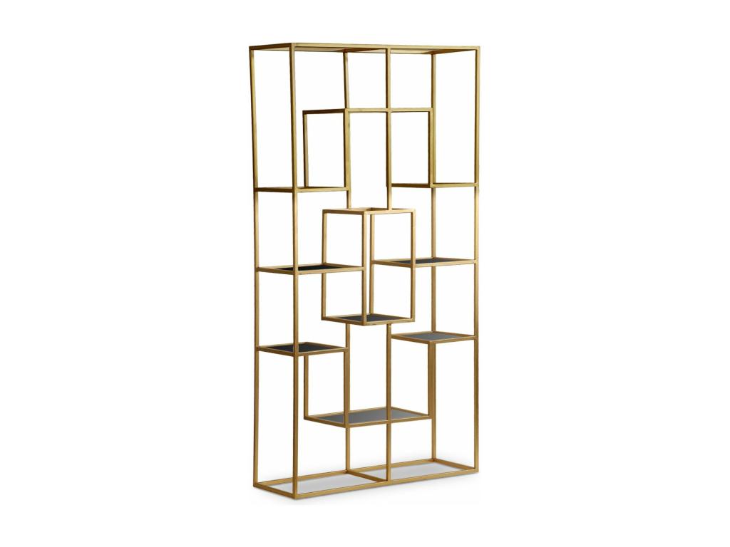 Laviecasa 175cm Gold Glass Designer Shelf PJOE51452