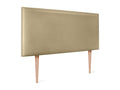 Laviecasa Smooth Faux Leather Headboard 110x105cm with Legs for 105cm Beds - Champagne QJNY31386